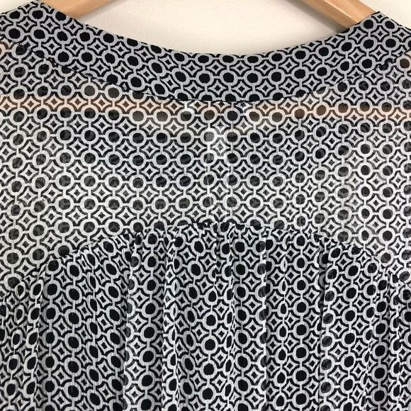 Joie Andora Silk 3/4 Sleeve Geo Print Mini Dress - Picture 6 of 16